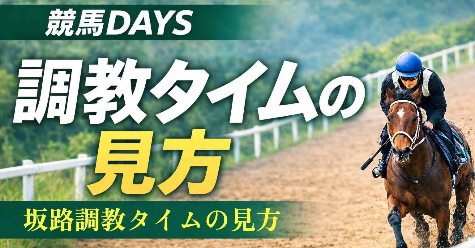坂路調教タイムの見方｜4F時計とラスト1Fで“買える馬”が分かる」｜競馬