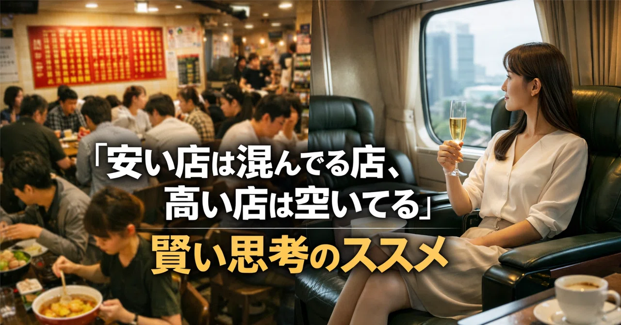安いのに疲れる選択、高いのに納得できる選択 人はなぜ「価格」だけではなく「総コスト」で判断するのか｜まるさん