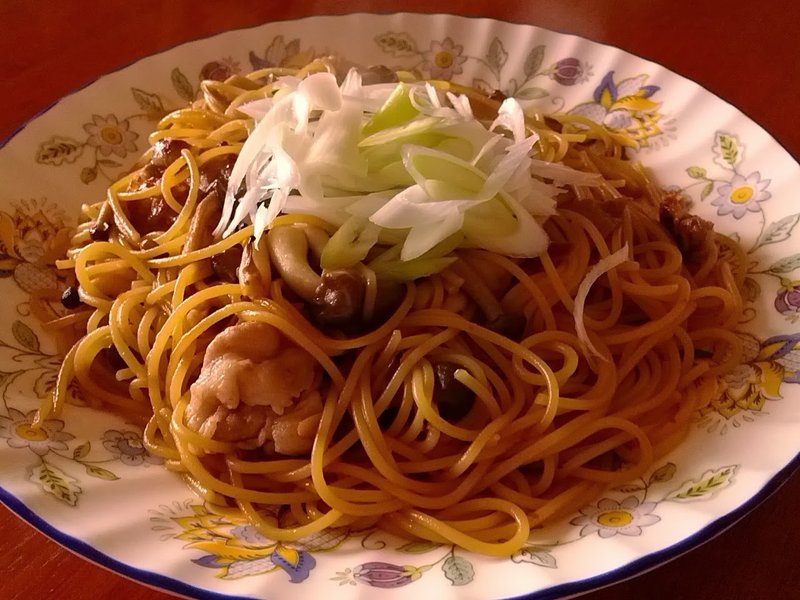 男の手料理 簡単 早い 安い 豚とシメジの四川風スパゲティ 鳴海邦彦 公式 Kunihiko Narumi Official Note