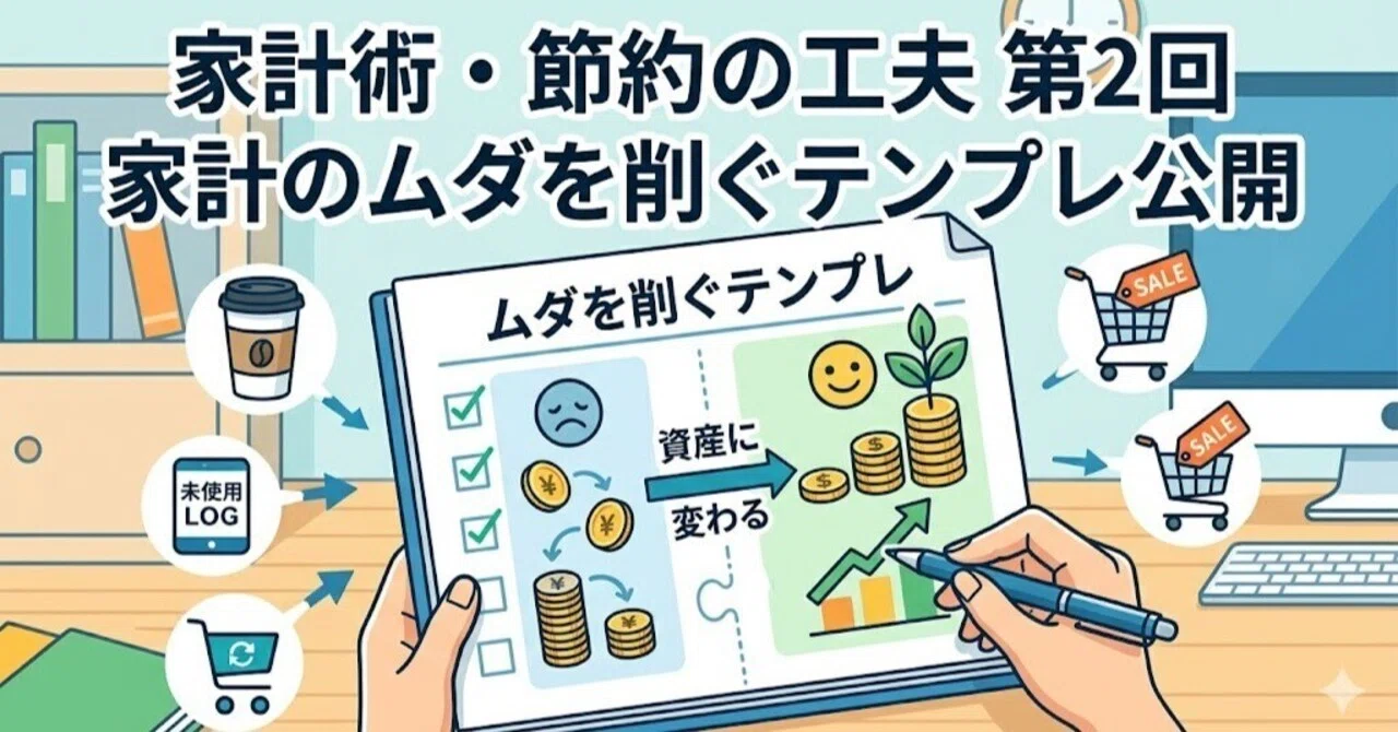 家計術・節約の工夫 第2回 家計のムダを削ぐテンプレ公開|Kuriage Toshikane