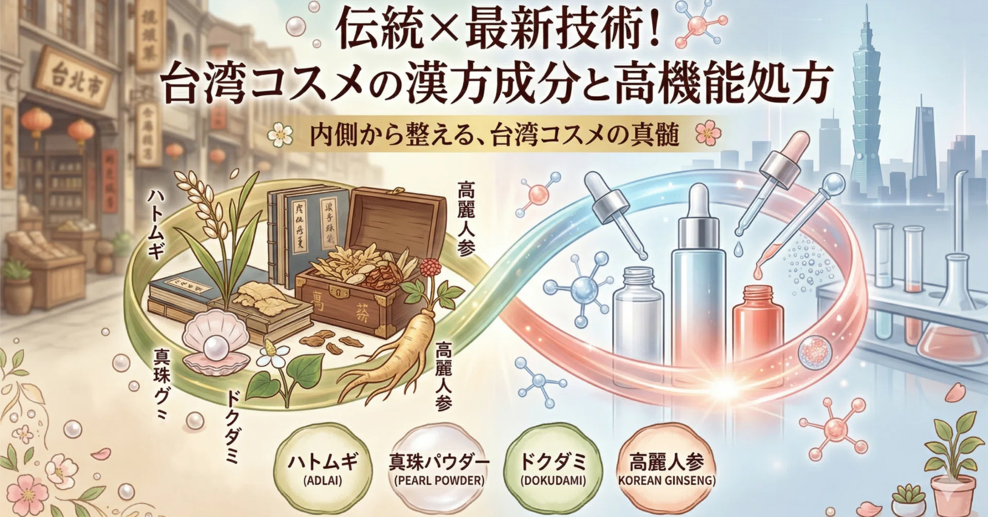 伝統×最新技術！台湾コスメに欠かせない漢方成分と高機能処方の魅力