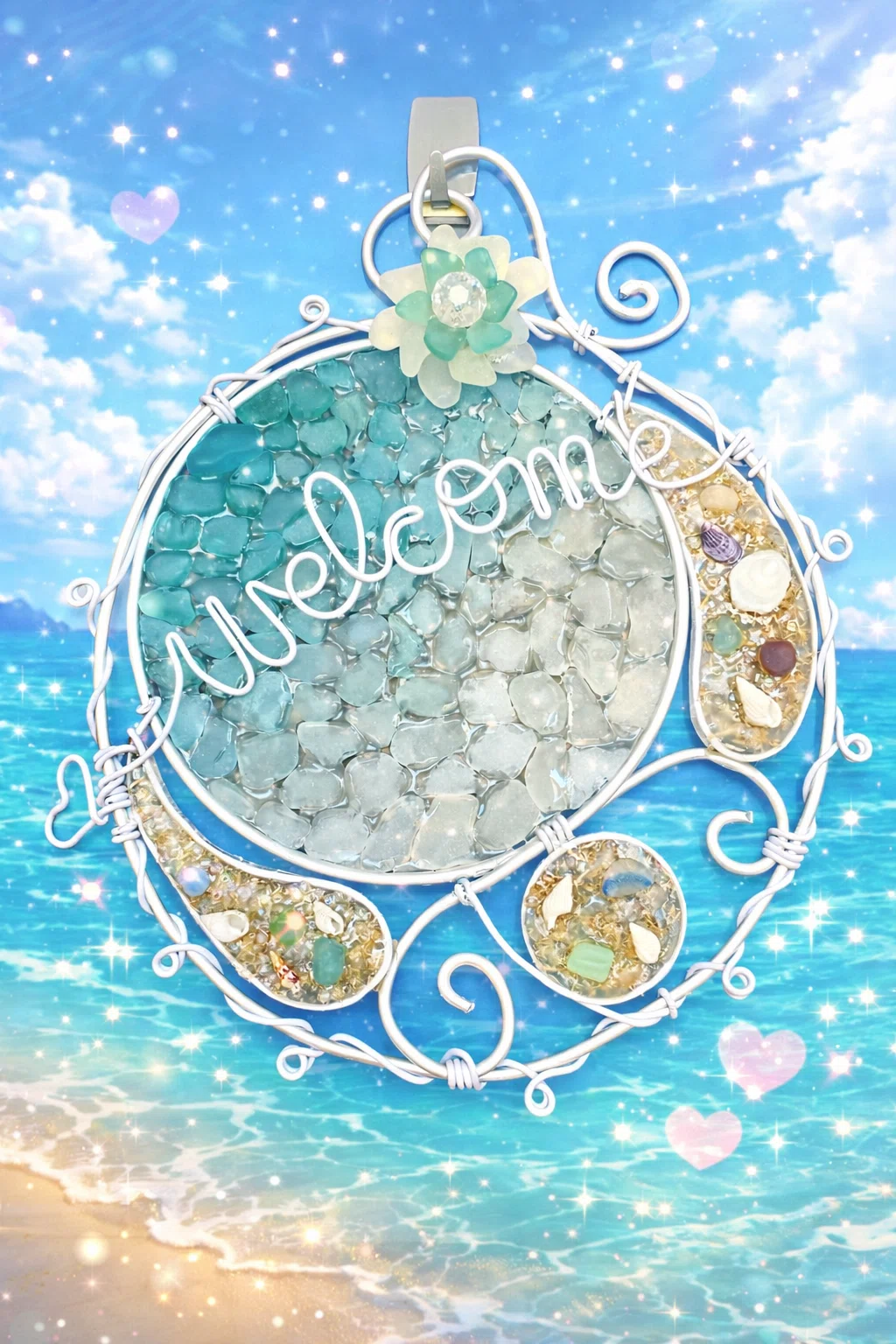 ゆい様おまとめページ「Welcome Home」他シーグラスアート6点 【公式通販】