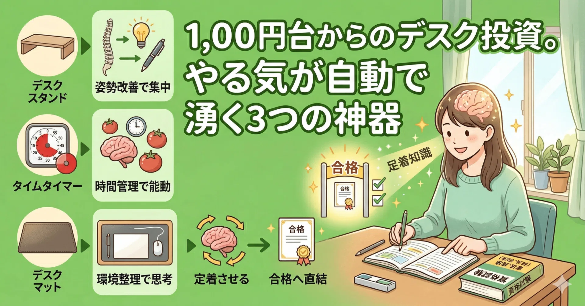 机に向かうのが楽しみになる」1,000円台からのデスク投資。やる気が 