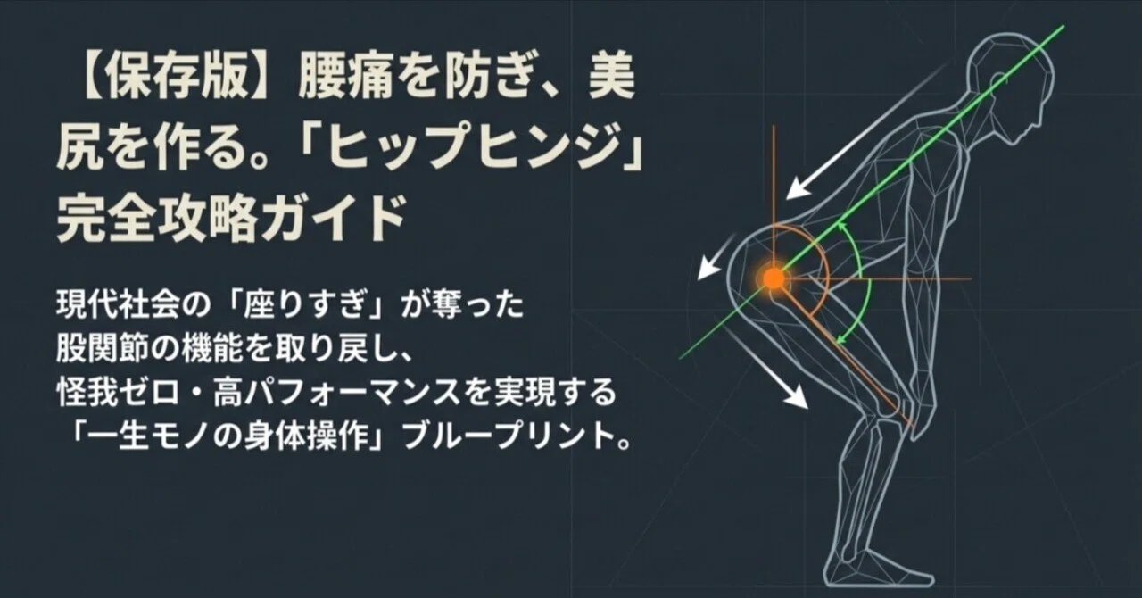 保存版】腰痛を防ぎ美尻を作る！プロが教える「ヒップヒンジ」完全攻略
