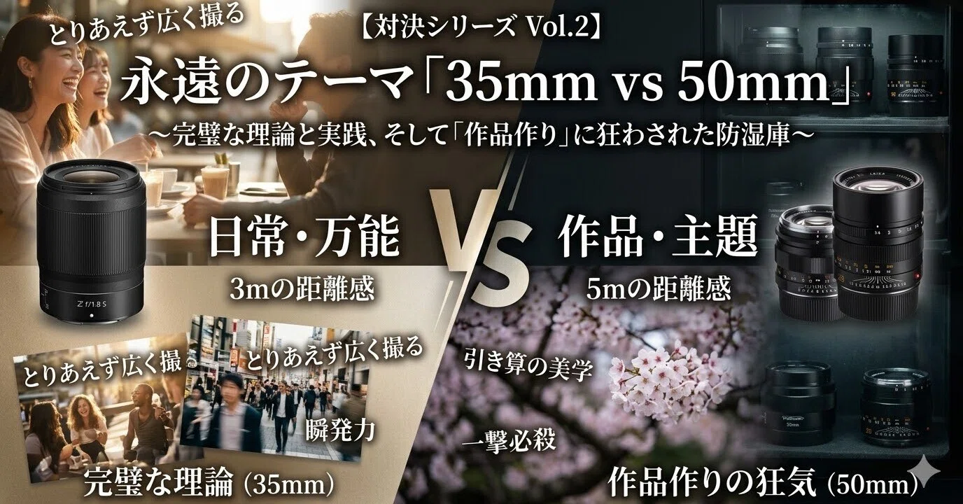 対決シリーズ Vol.2】35mm vs 50mm 〜完璧な理論と実践、そして「作品