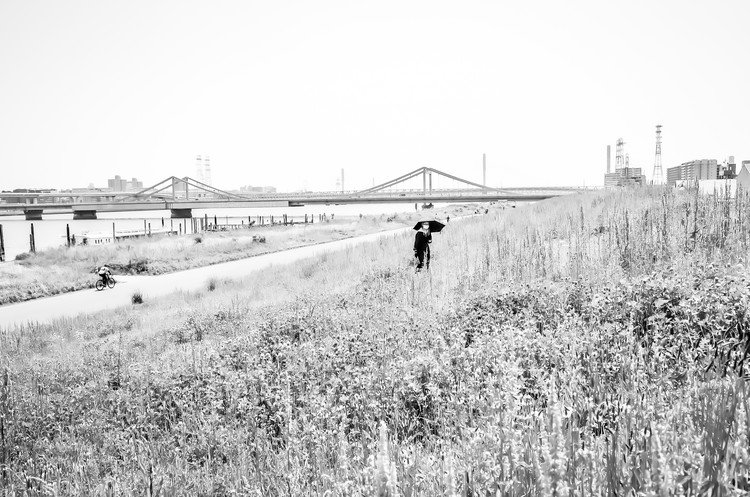 @ Arakawa River, #Tokyo.  #写真好きな人と繋がりたい　#荒川　#土手　#写真　#モノクロ