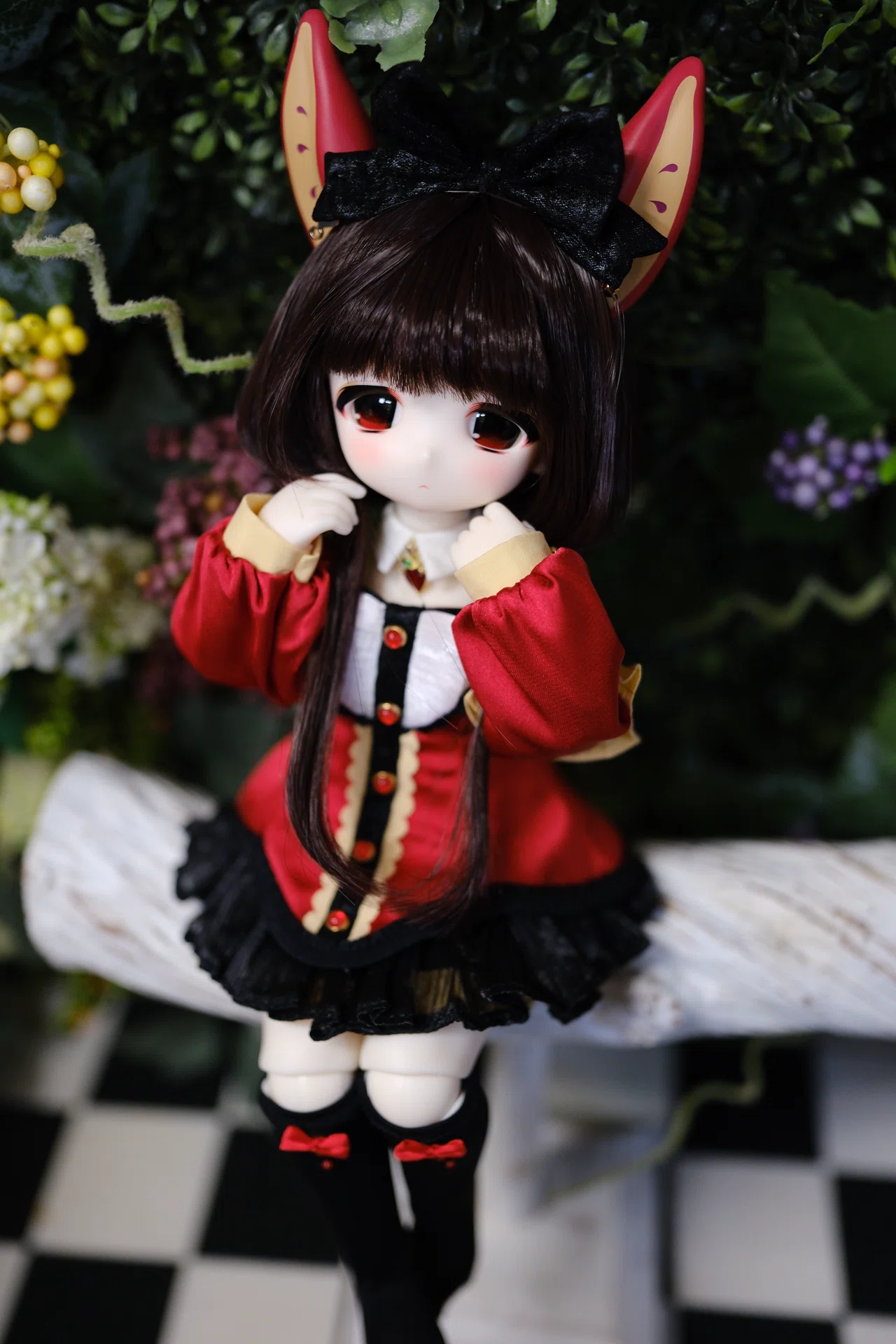 りんごちゃん・りんごちゃん　ハンドメイド服　ミニチュアドール服 TinyFox「洋菓子屋の林檎ちゃん」お迎えお披露目会〜🙌✨｜るちゃどぉ