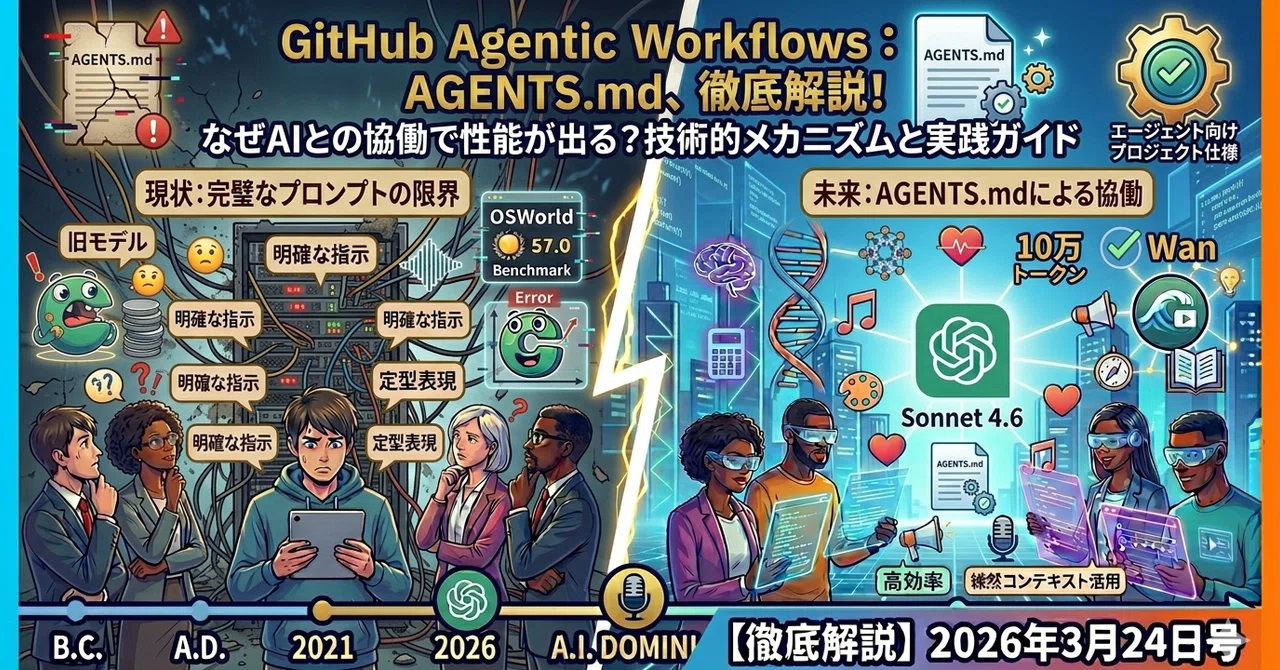 【技術解説】GitHub Agentic Workflows：AGENTS.mdを定期的にメンテする — AI Deep Dive 2026年 ...