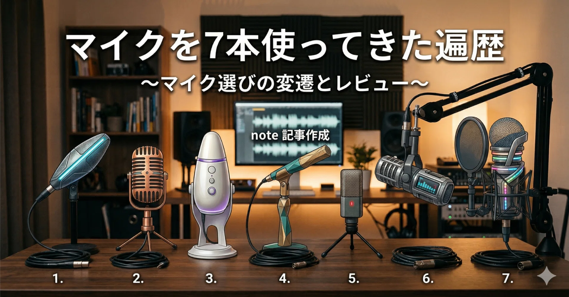 ゲーム実況に使ってきたマイク7本の遍歴を書いてみる｜hama090