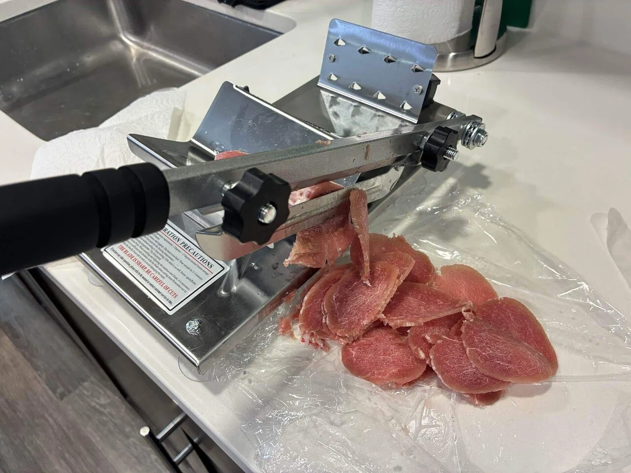 アメリカで薄切り肉で鍋がしたい! →ミートスライサーを使ってみた 