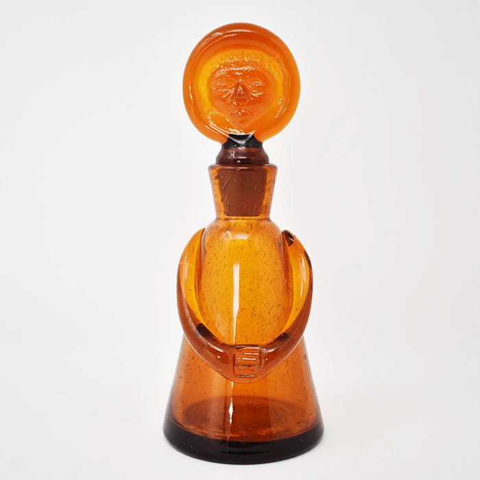 ボ*ん様 【美品】エリックホグラン　キャンドルホルダー　 アンバーガラス　北欧雑 Erik Hoglund/エリック・ホグラン BODA ガラスのキャンドル