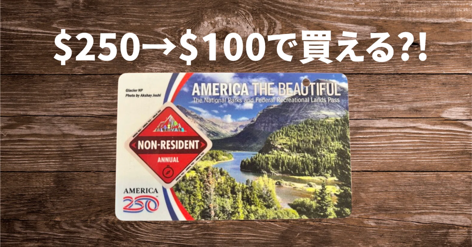 アメリカ国立公園年間パス($250)を半額以下で買う裏技。(2026年 アメリカ国立公園年間パス($250)を半額以下で買う裏技。(2026年