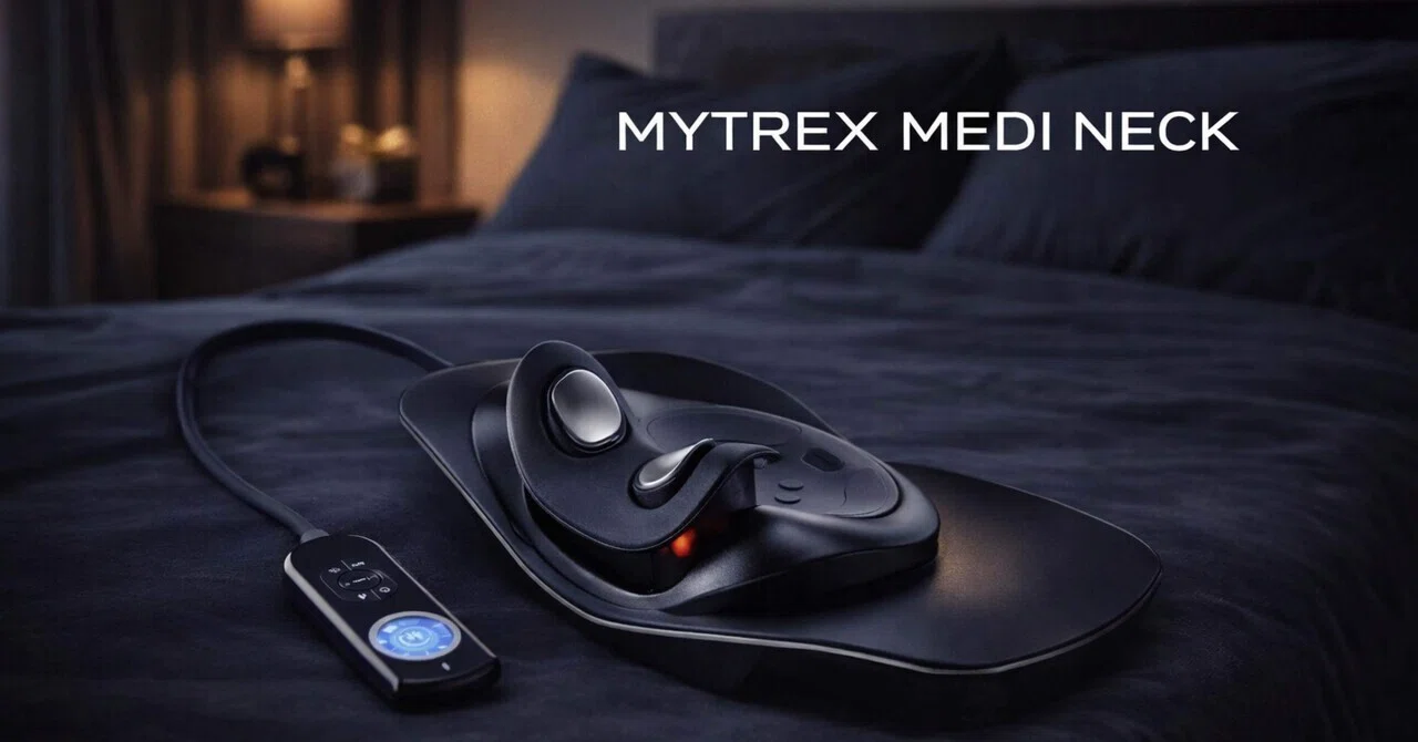 首が限界な人、これ一回見て。MYTREX MEDI NECKは「寝るだけ15分」が
