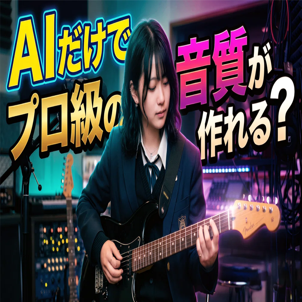Suno AIの音質がイマイチだな.. って時にAIで音質をプロ級に上げる