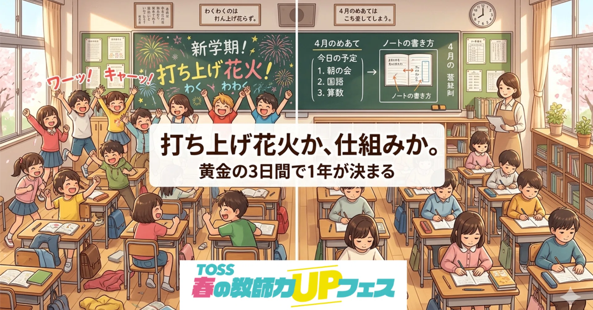 黄金の3日間、何を大切にするか—盛り上げよりも「仕組み」を—｜TOSS 