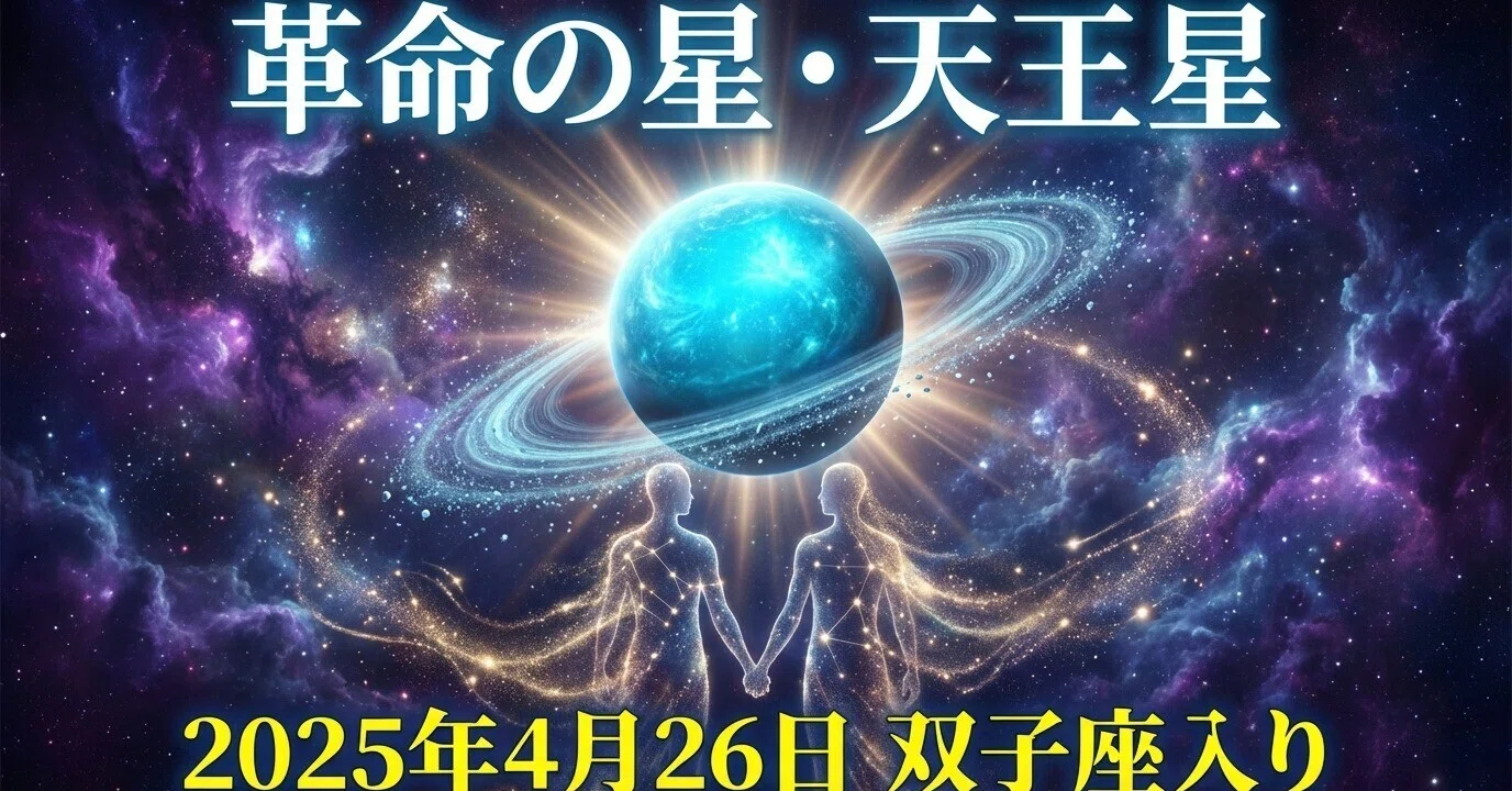 84年ぶりの大革命が始まる。天王星が双子座に入る4月26日、あなたの