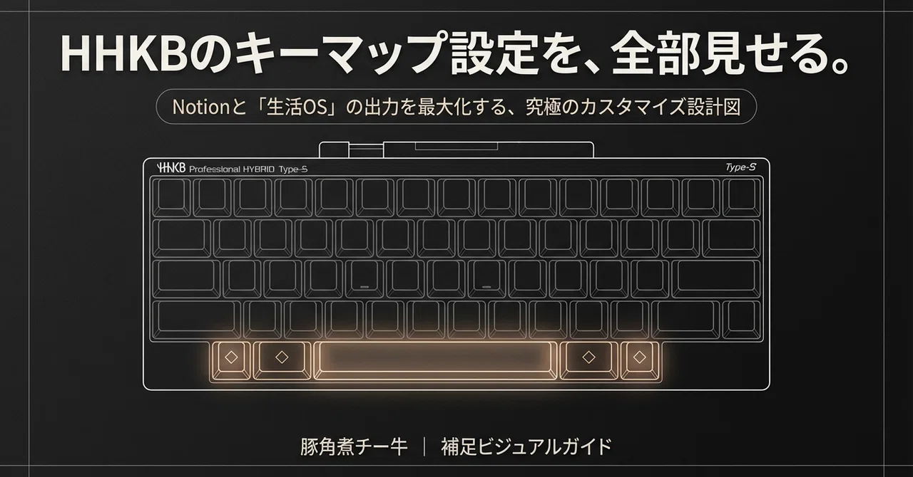 HHKBのキーマップ設定を、全部見せる。｜豚角煮チー牛
