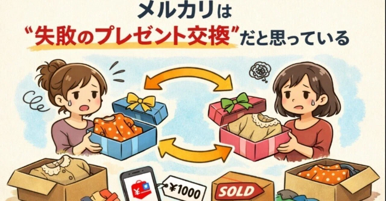 メルカリは“失敗のプレゼント交換”だと思っている｜木陰