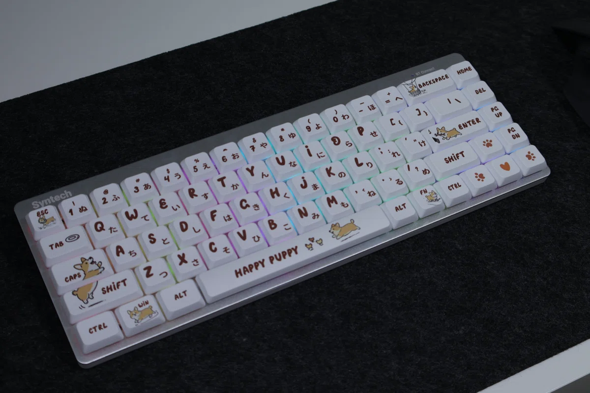 Syntech Chronos 68 Low-Profile Keyboard｜軽い押し心地と可愛い