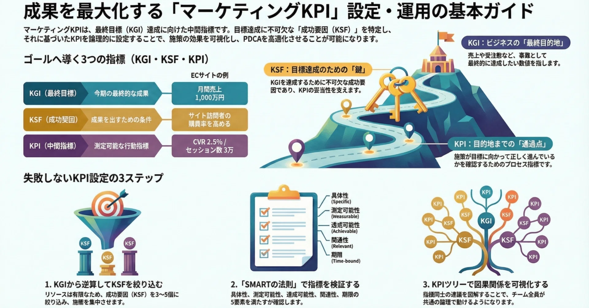 マーケティングKPIの設定と見方