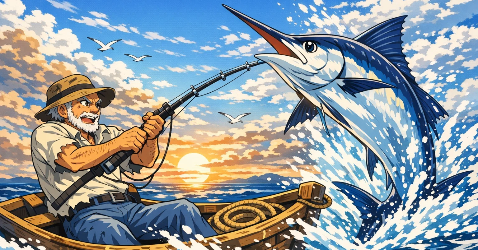 ヘミングウェイ：老人と海】老人と海を読んで考えたこと――敗北しても失