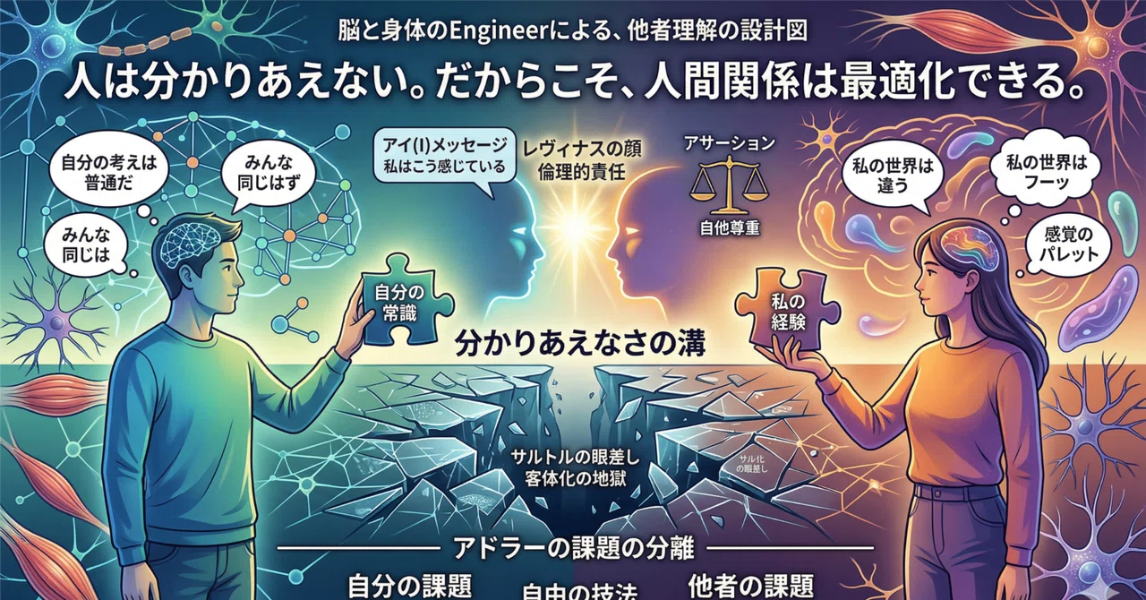 人は絶対に分かりあえない。だからこそ、人間関係は最適化できる。｜kuroki