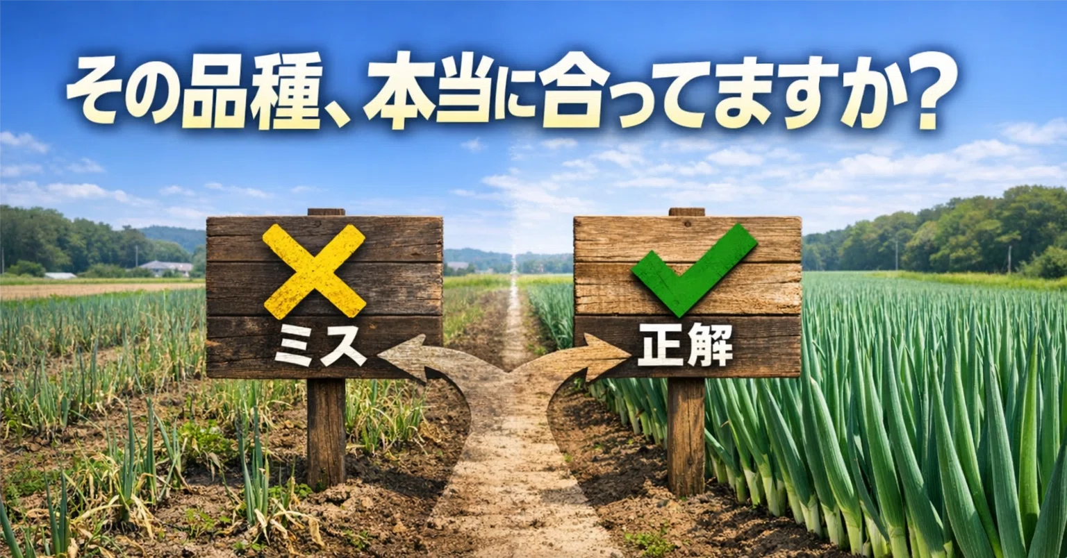その品種、本当に合ってますか？——気づかないまま毎年30万円失ってい