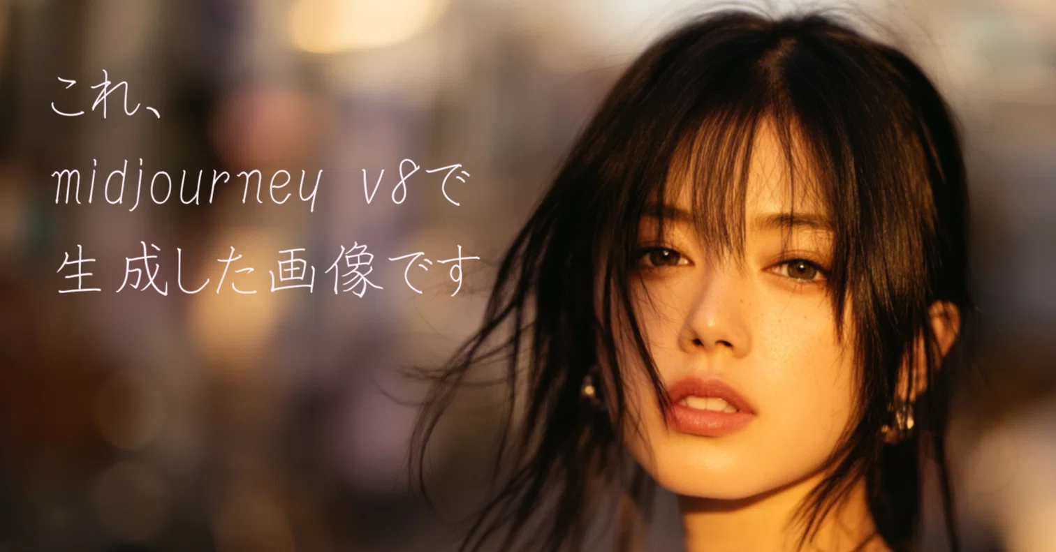 AI画像生成」Midjourney v8で「AIっぽくない日本人女性」を作る 実写感 AI画像生成」Midjourney v8で「AIっぽくない日本人女性」を作る 実写感