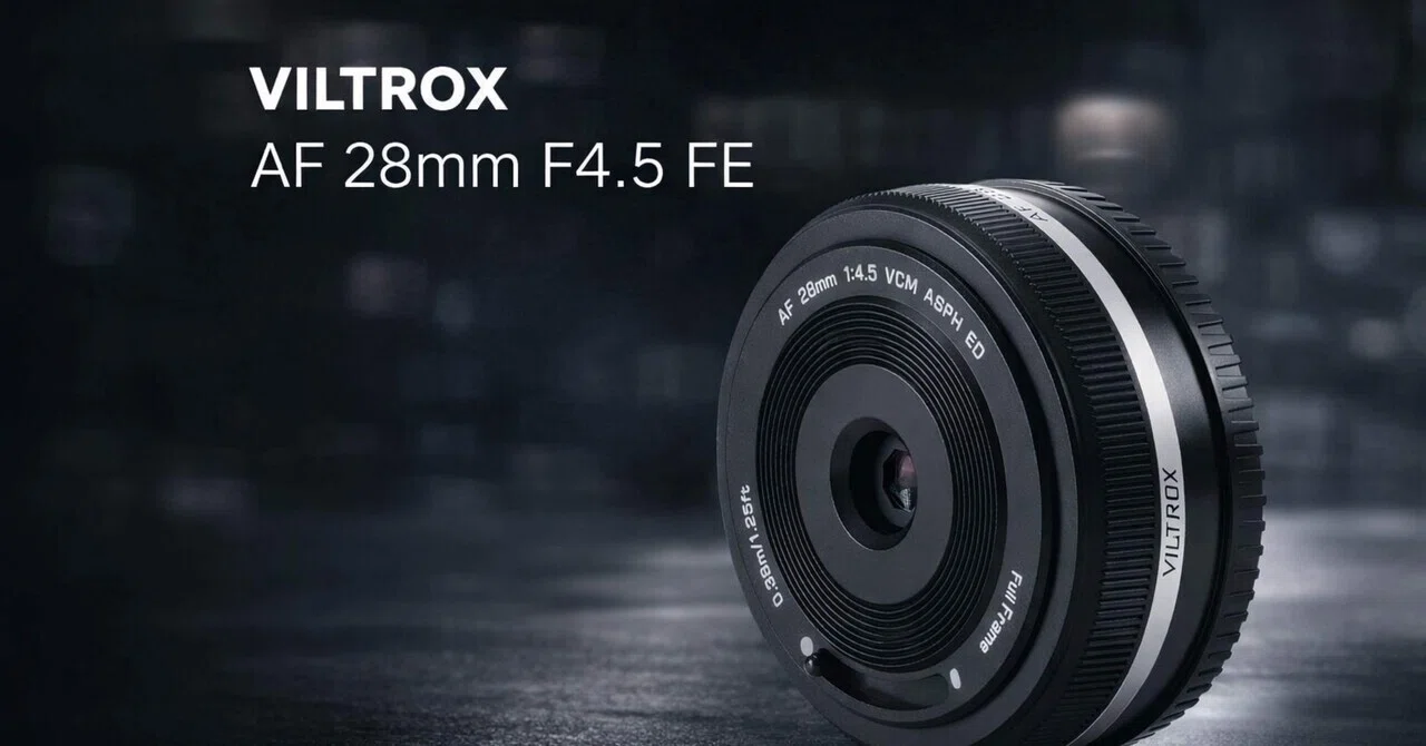 これ、ほぼボディキャップです。なのにAF付き。VILTROX AF 28mm F4.5