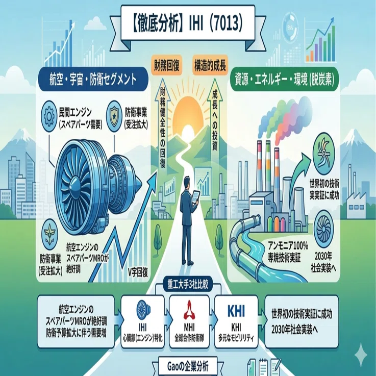 企業分析】IHI（7013）：航空・防衛の構造的成長と財務回復の全貌｜Gao