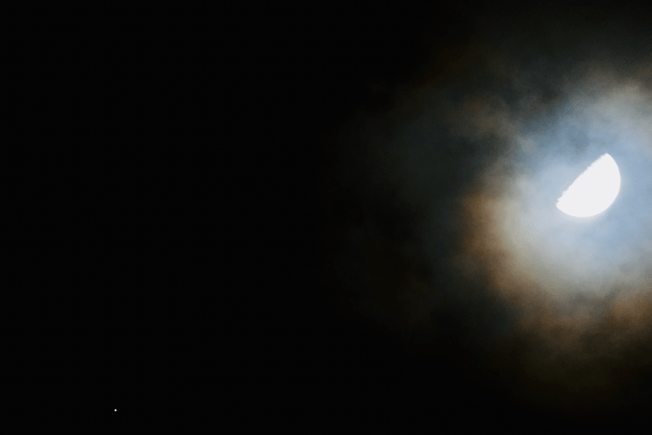 月と木星が接近