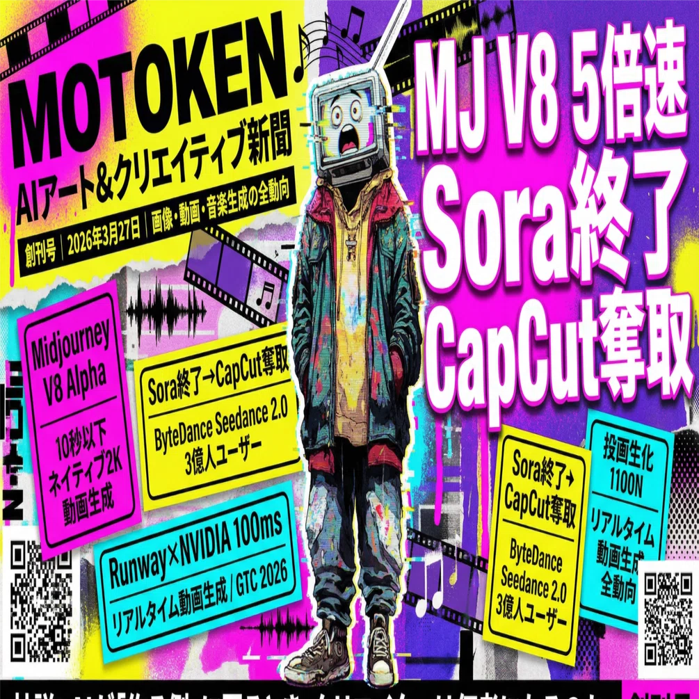 📰 MOTOKEN AIアート＆クリエイティブ新聞｜2026年3月27日 創刊号