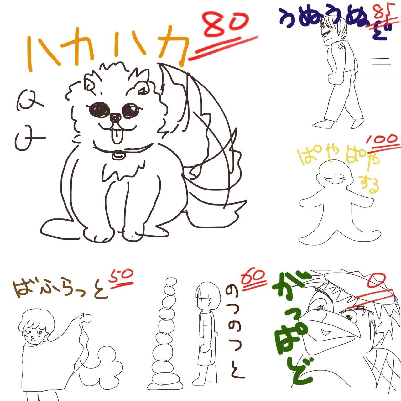 ブログ更新 津軽弁 妙にオノマトペの形容詞がよく聞こえます 道産子の自分がその言葉を聞いて どんな絵を想像しているか いつも以上に一筆書きのラクガキで表現してみました Http Saitou さいとう みかこ うらべっち Note