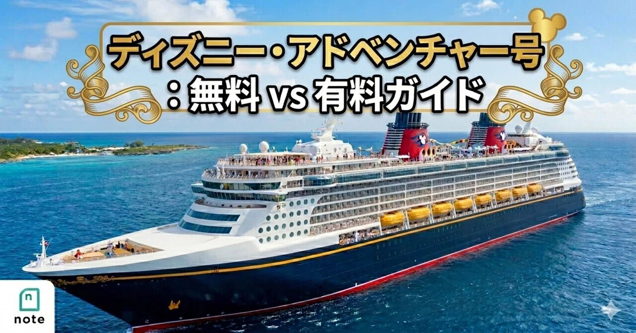🚢 ディズニー・アドベンチャー号：無料 vs 有料ガイド｜mikomo｜3児