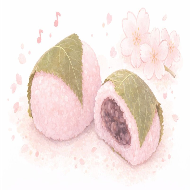 暮らしっ句］桜餅2［AIと俳句鑑賞］｜トマリエ