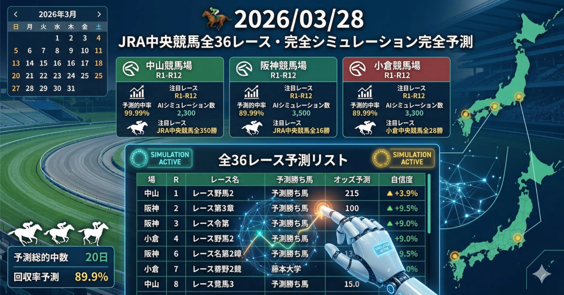 AI◎2022年版他で当たらなった人必見！◎すごいJRA競馬かんたん予想