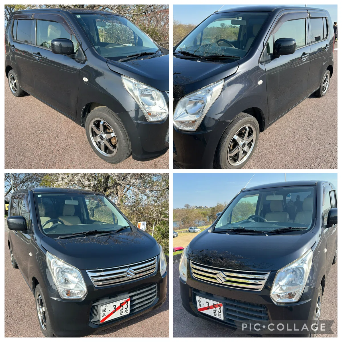 2年車検付 軽自動車 スズキ ワゴンR ブラック 岐阜 愛知 三重 MH34 