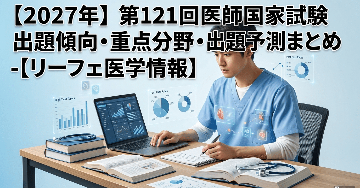 2027年】第121回医師国家試験 出題傾向・重点分野・出題予測まとめ