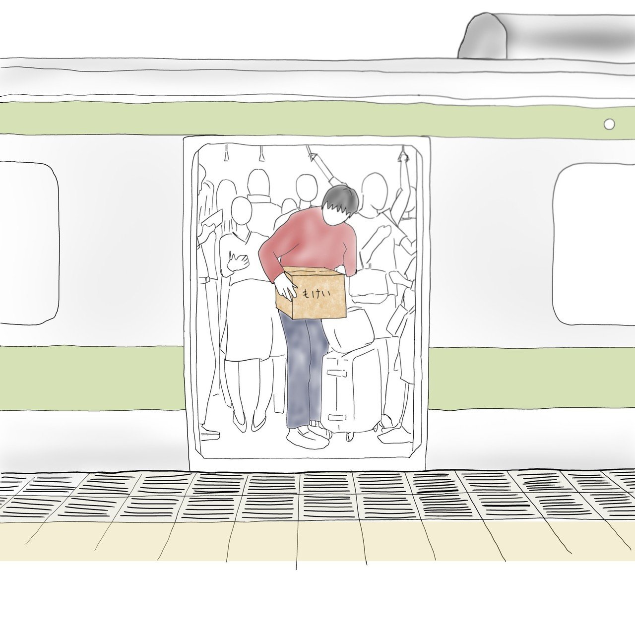 建築学生あるある その5 満員電車では 模型 自分 Ha To Note