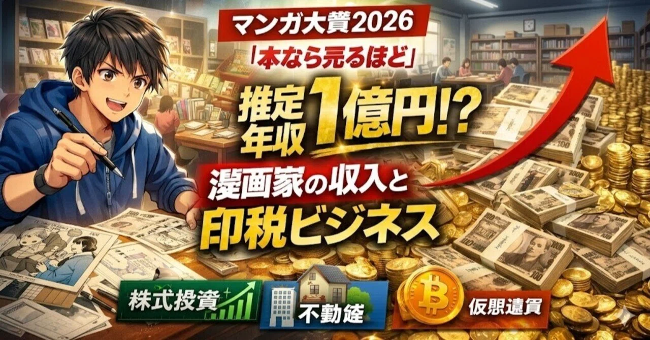 推定年収1億円超?】マンガ大賞2026受賞・児島青『本なら売るほど』作者