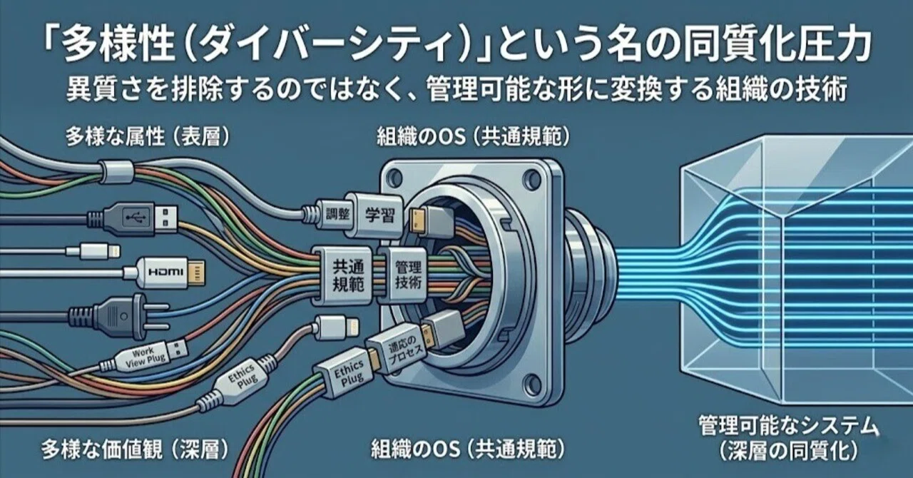 多様性」という名の同質化圧力。多様な人が集まるほど、思考は似通う