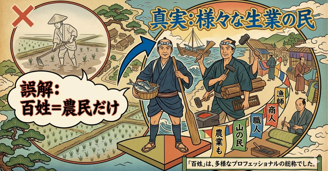 【江戸時代】誤解「百姓とは農民のことではない」｜マオマオ｜歴史・文化・社会を考える