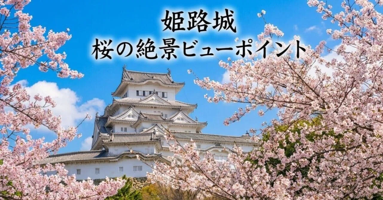 姫路城】桜の絶景ビューポイントを歩いて巡ってみた｜これから訪れる人