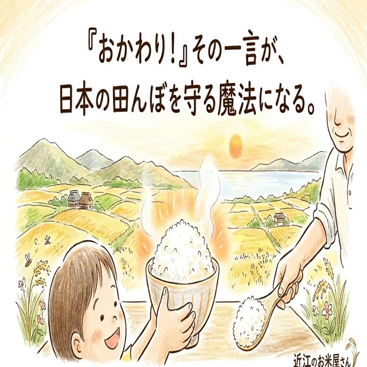 今年の自家作、新米を譲ります。 おかわり！」その一言が、日本の田んぼを守る魔法になる｜azemichi