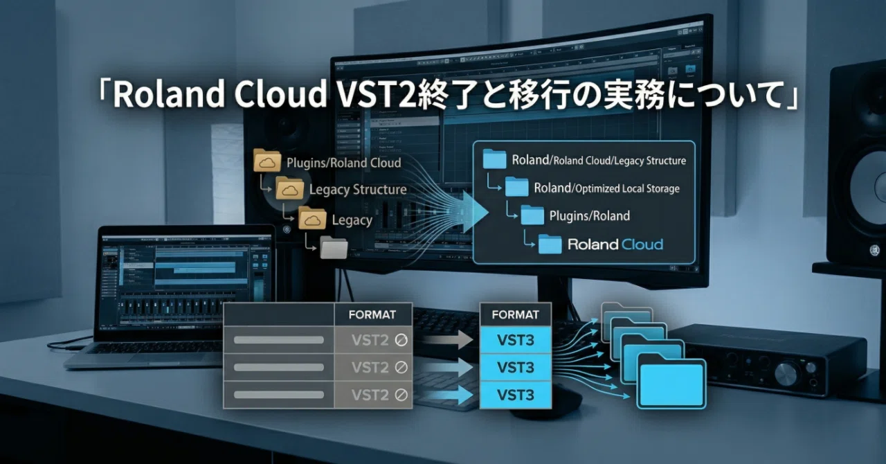 Roland Cloud、プラグイン格納フォルダ変更とWindows版VST2サポート終了｜伝思音学