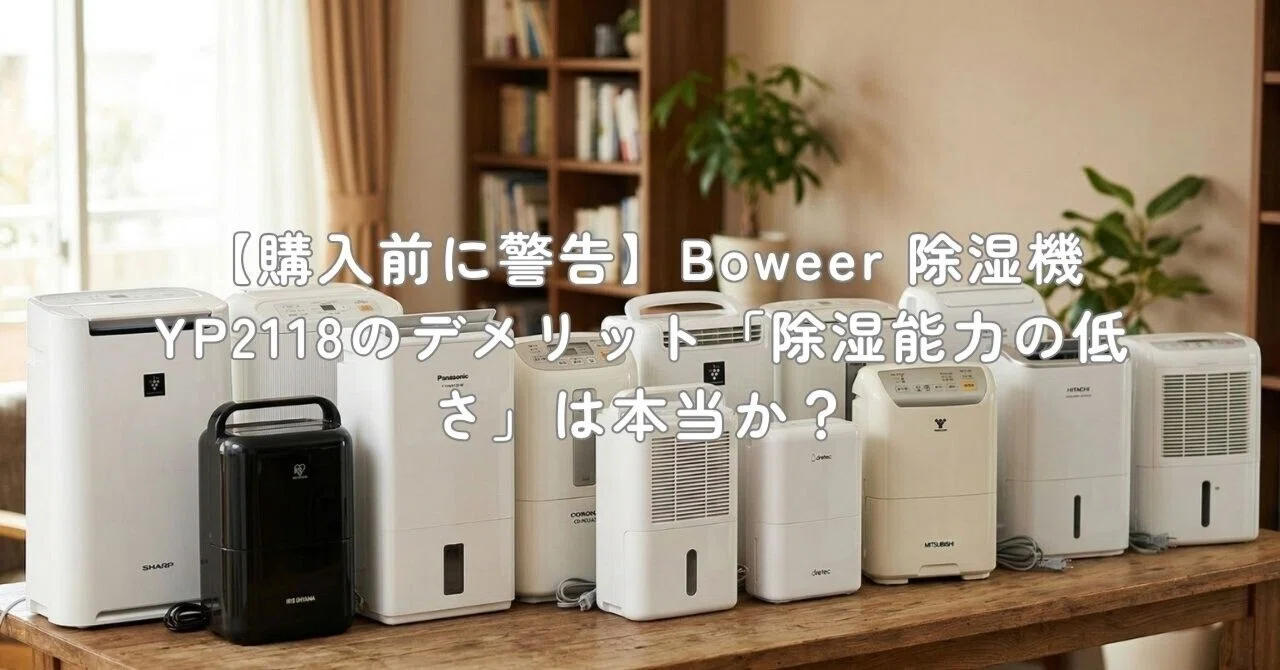 格安価格❣️ 除湿機 ペルチェ式 YP2118(ブラック) 節約 Boweer ペルチェ式除湿機 YP2118をレビュー｜コンパクトだけど活躍