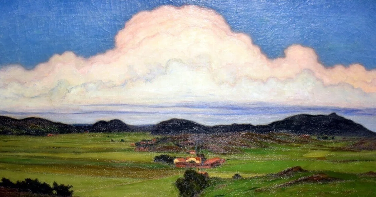 * vintage picture ❀ スウェーデンの街並み 風景画 油絵 スウェーデン 絵画 風景画 ストックホルム 北欧 絵 インテリア