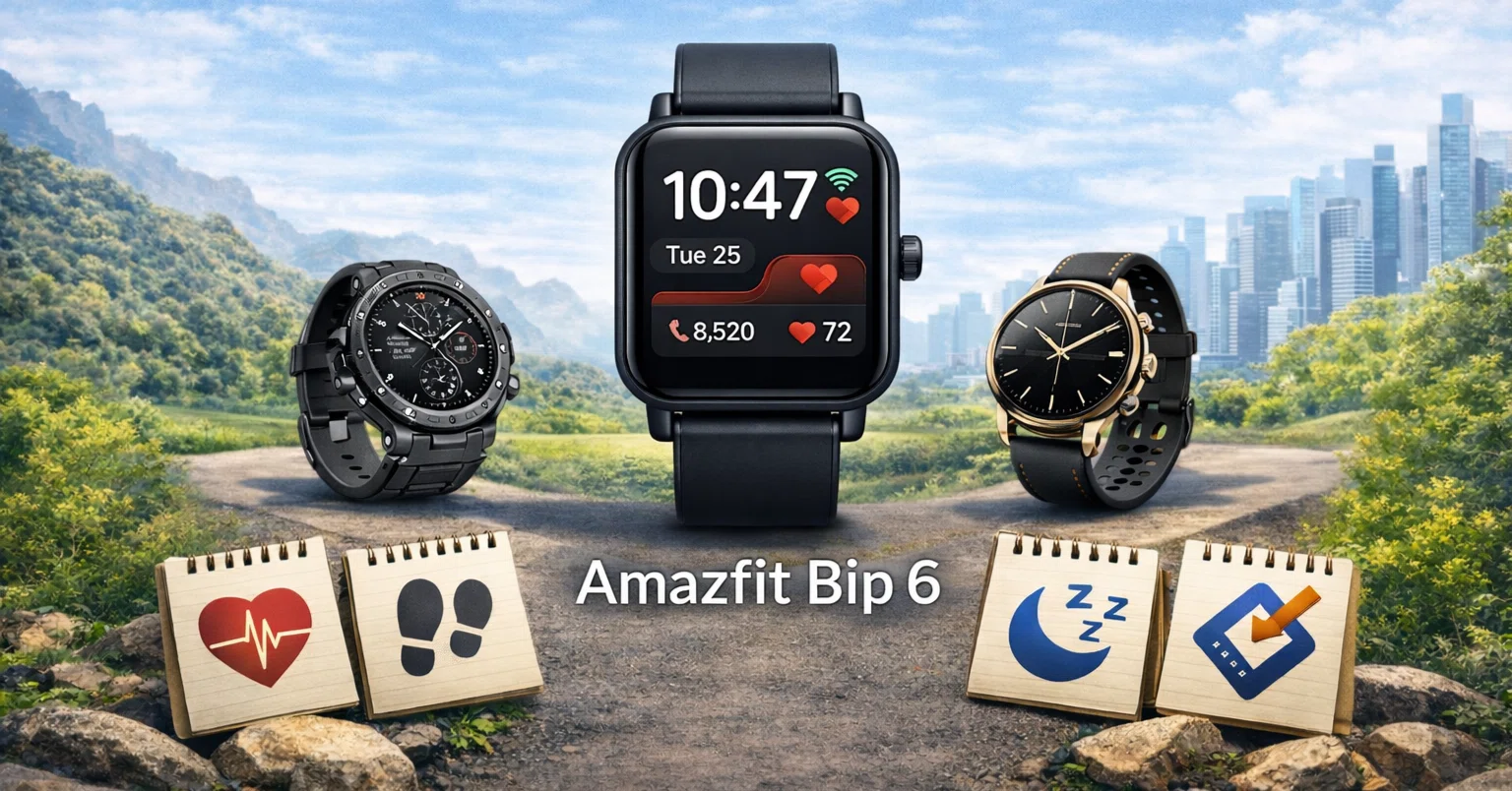 Amazfit Bip 6は本命になるか｜仕様と比較から見えた強みを整理｜にじ 