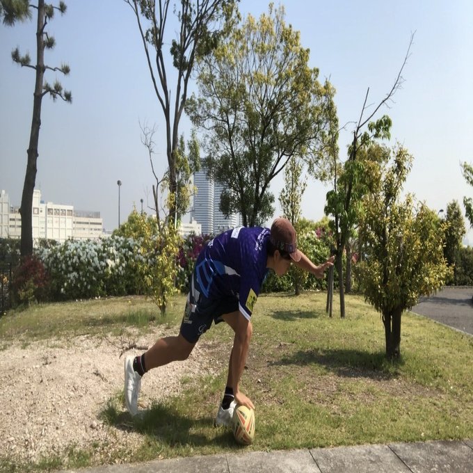 片手でのボールの持ち方 ﾀｯﾁﾗｸﾞﾋﾞｰ 倉石佳奈touchrugby Note