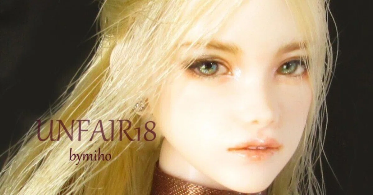 ♪♪ 1/6 　ドール カスタムドールヘッド　1824　エイラ　Eira♪♪ 1/6カスタムドールヘッド☆UNFAIR18☆ bymiho☆うさちゃんエイト